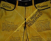 Gods Promises HandWritten Art Womens 535 legging Levis pants