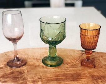 Vintage Depression Glass Stemware