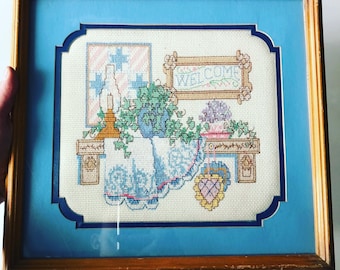 Vintage Cross-Stitch Art