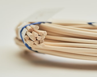 Natural Cane Webbing Roll - 180 Ft Round Reed Spline For Wicker Furniture Repair & Basket Weaving