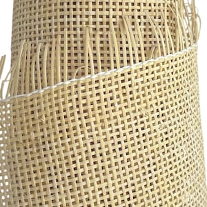 Fita quadrada de rattan semibranqueado (tecelagem tipo rádio) 60 cm imagem 3