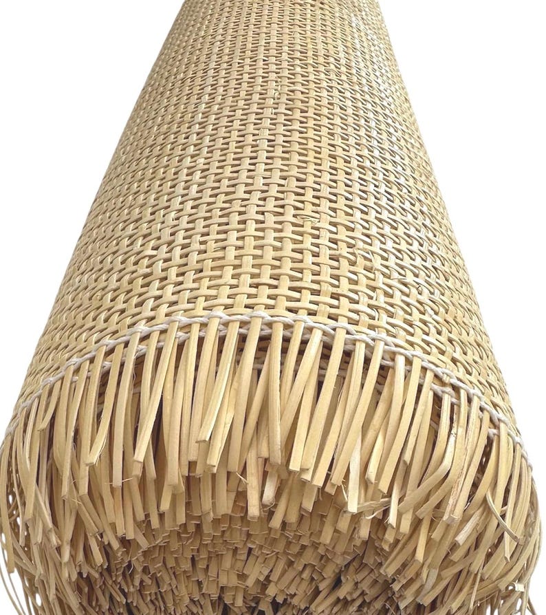 Fita quadrada de rattan semibranqueado (tecelagem tipo rádio) 60 cm imagem 2