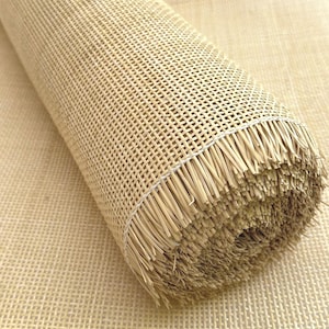 Fita quadrada de rattan semibranqueado (tecelagem tipo rádio) 60 cm imagem 6