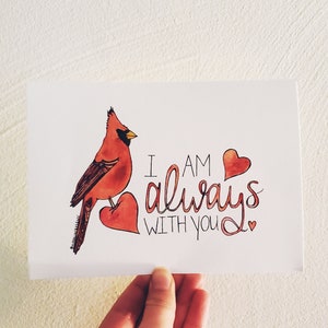 5x7 Always With You Kardinal Druck