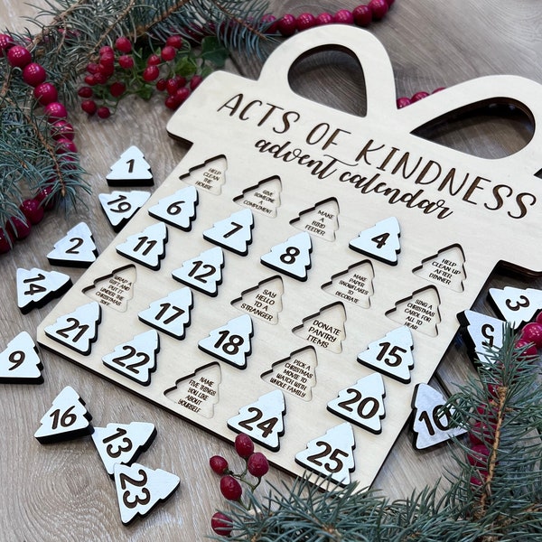 Act of Kindness Advent Calendar SVG Digital File