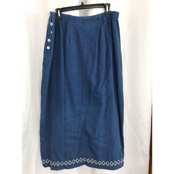 Koret City Blues Modest Skirt, sz 16 ,Straight, E… - image 3