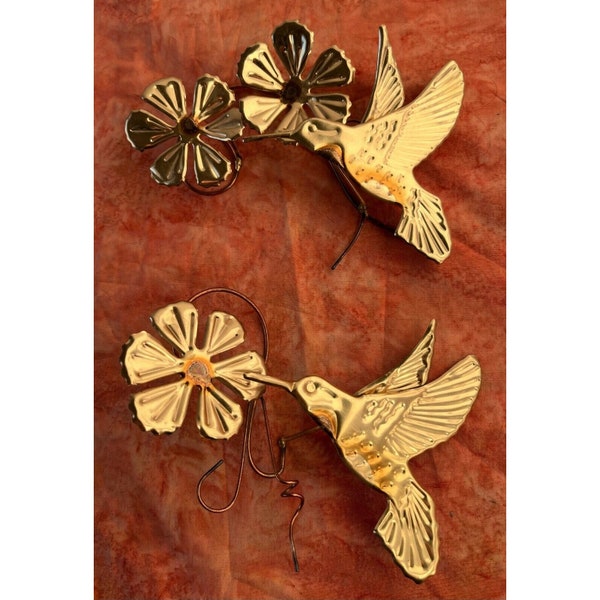 Brass Metal Art Vintage Wall Etsy