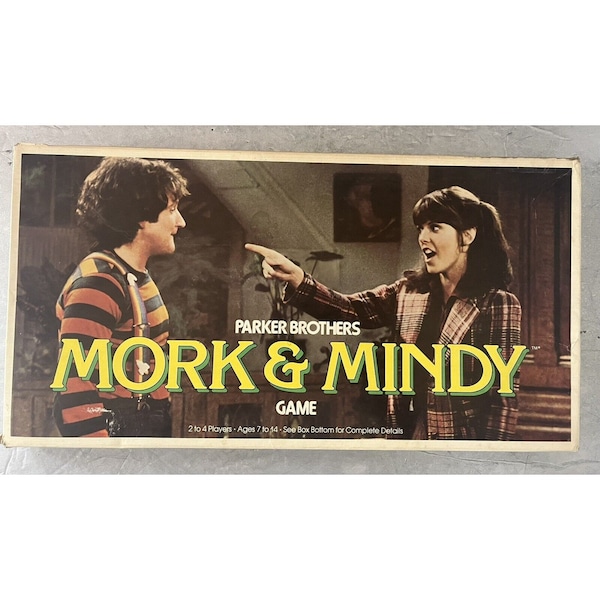 Mork and Mindy Board Game Parker Brothers Vintage Nice Condition 1979 Retro TV