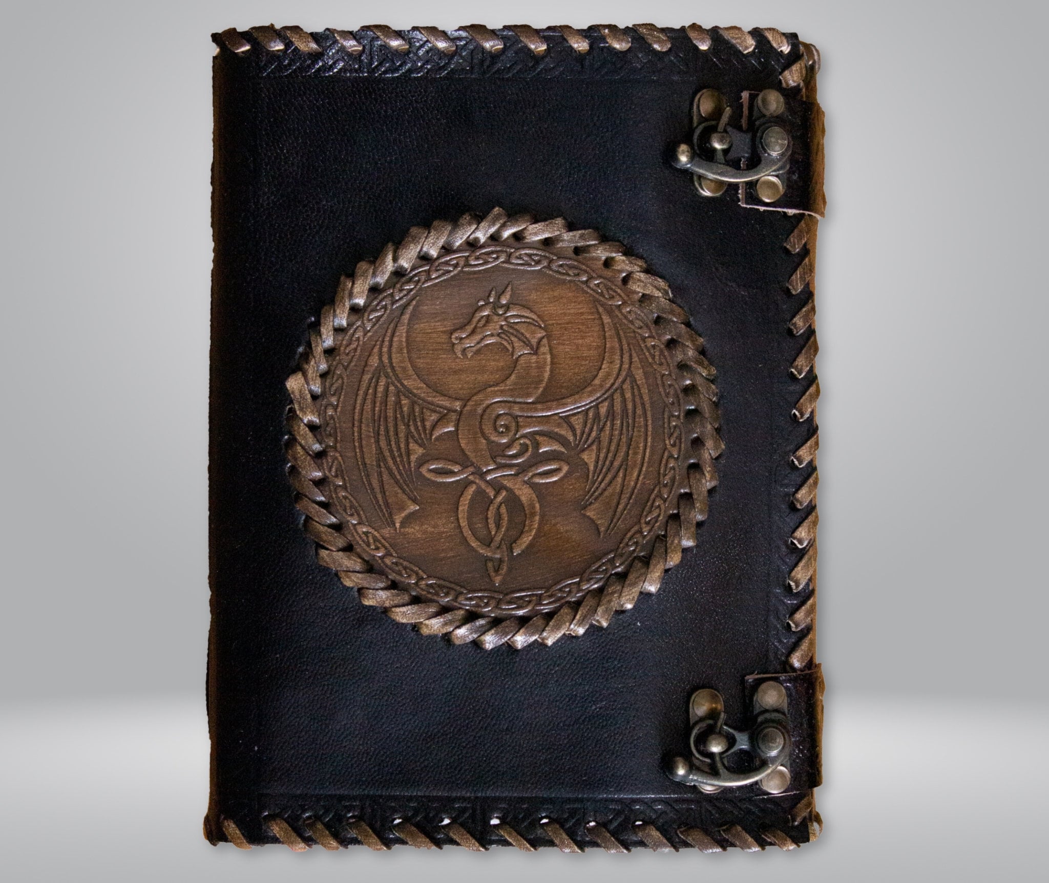 Handmade Leather Bound Journal with Watercolor Paper — Forest
