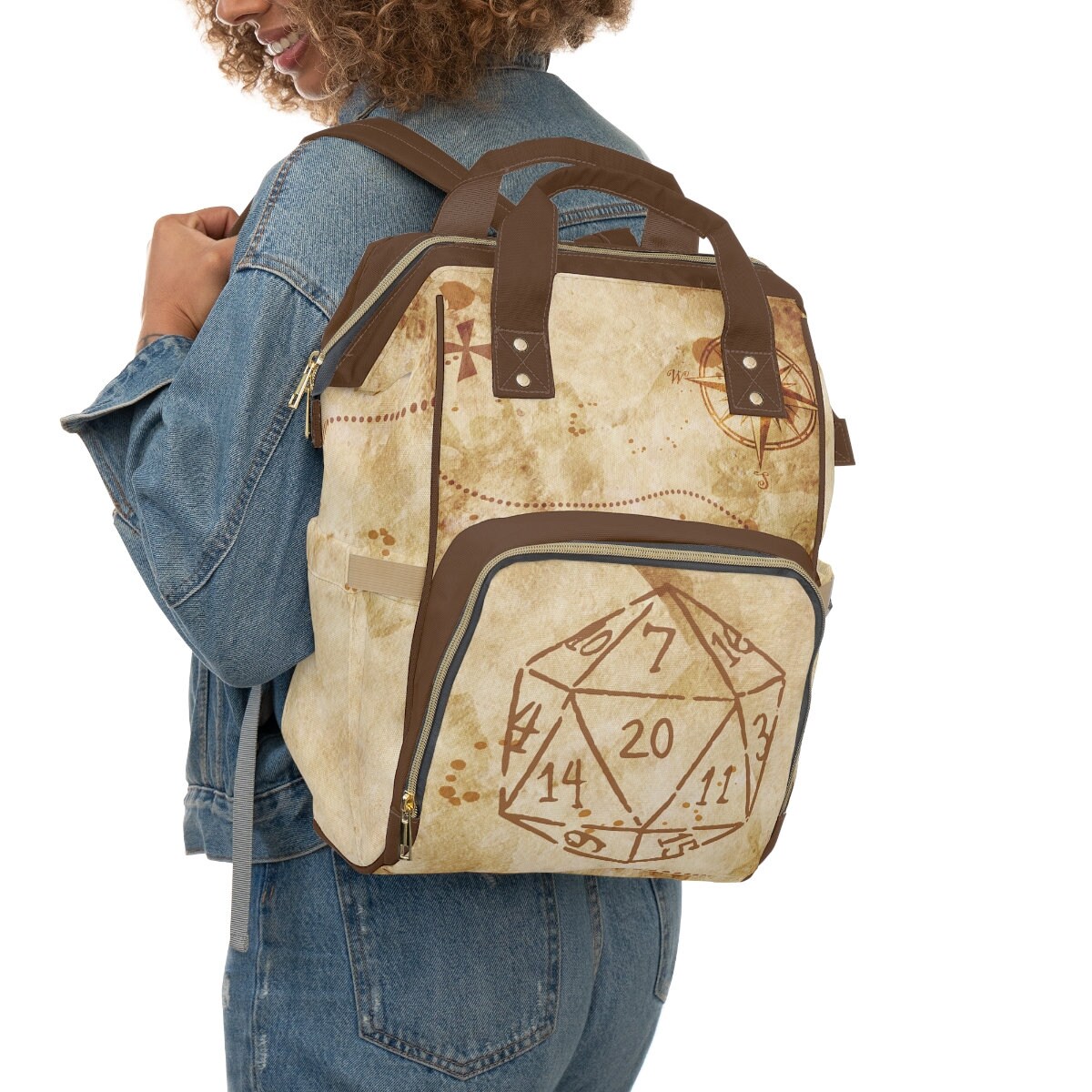 Treasure Map TTRPG Backpack Tabletop Roleplaying Game Bag Etsy