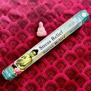 FLUTE Stress Relief Incense Sticks - One Tube of 20 Sticks - Premium Quality Fragrant Incense - Meditation - Relaxation - Rejuvenation