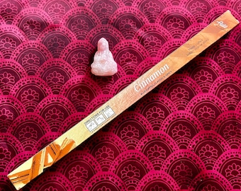 FLUTE Cinnamon Incense Sticks - One Tube of 8 Sticks - Premium Quality Fragrant Incense - Meditation - Relaxation - Rejuvenation