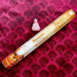 FLUTE Benzoë Wierookstokjes - Eén tube van 20 stokjes - Geurige wierook van topkwaliteit - Meditatie - Ontspanning - Verjonging