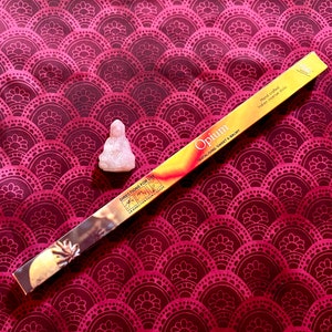FLUTE Opium Incense Sticks - One Tube of 8 Sticks - Premium Quality Fragrant Incense - Meditation - Relaxation - Rejuvenation