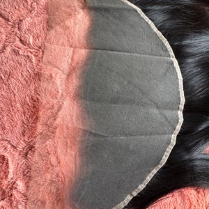 13x6 Invisible Knots Swiss Lace Frontal 100% Raw Indian Unprocessed Temple Human Hair Straight For Seamless Weave Installation.
