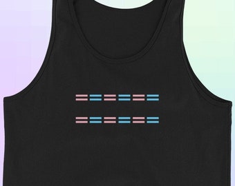 Igualdad transgénero Tank Top / LGBT / Orgullo / Gay / LGBTQ / Lesbiana / Trans / Bisexual / No binario / Queer / Orgullo LGBT / Signo igual