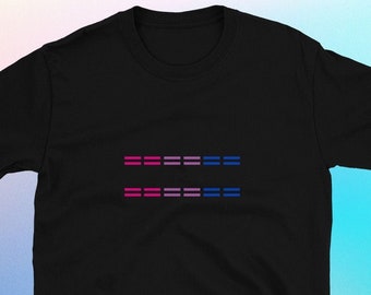 Camiseta igualdad bisexual / LGBT / Orgullo / Gay / LGBTQ / Lesbiana / Trans / Bisexual / No binario / Queer / Orgullo LGBT / Iguales / Signo igual
