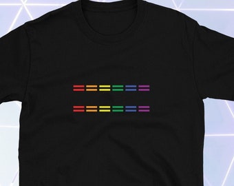 Camiseta igualdad / LGBT / Orgullo / Gay / LGBTQ / Lesbiana / Trans / Bisexual / No binario / Queer / Orgullo LGBT / Iguales / Signo igual