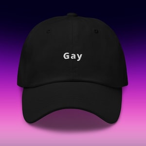 Gay hat / Dad hat / Embroidered hat / LGBT / Pride / Gay / Rainbow / LGBTQ / Lesbian / Trans / Bisexual / Non binary / Queer / LGBT Pride