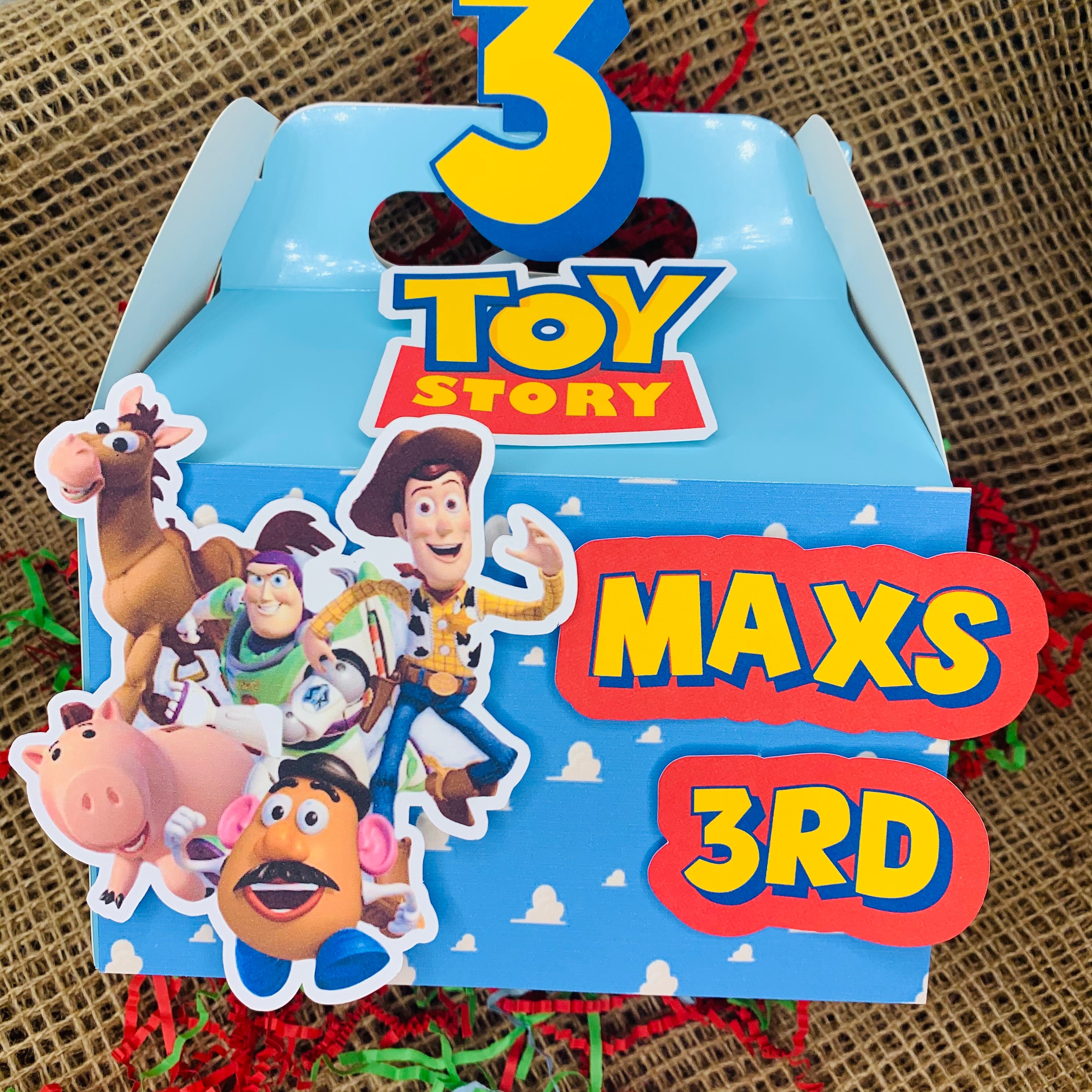 Toy Story Party Favor Boxes Etsy