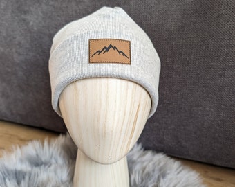 Berge Hipster Beanie Kinder + Erwachsene