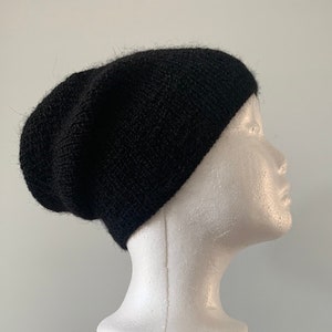 Super Soft Alpaca Beanie - Handmade Wool Hat - Slouchy Beanie - Sailor Jack Beanie - Ribbed Beanie - Any Weather Hat - 100% Alpaca