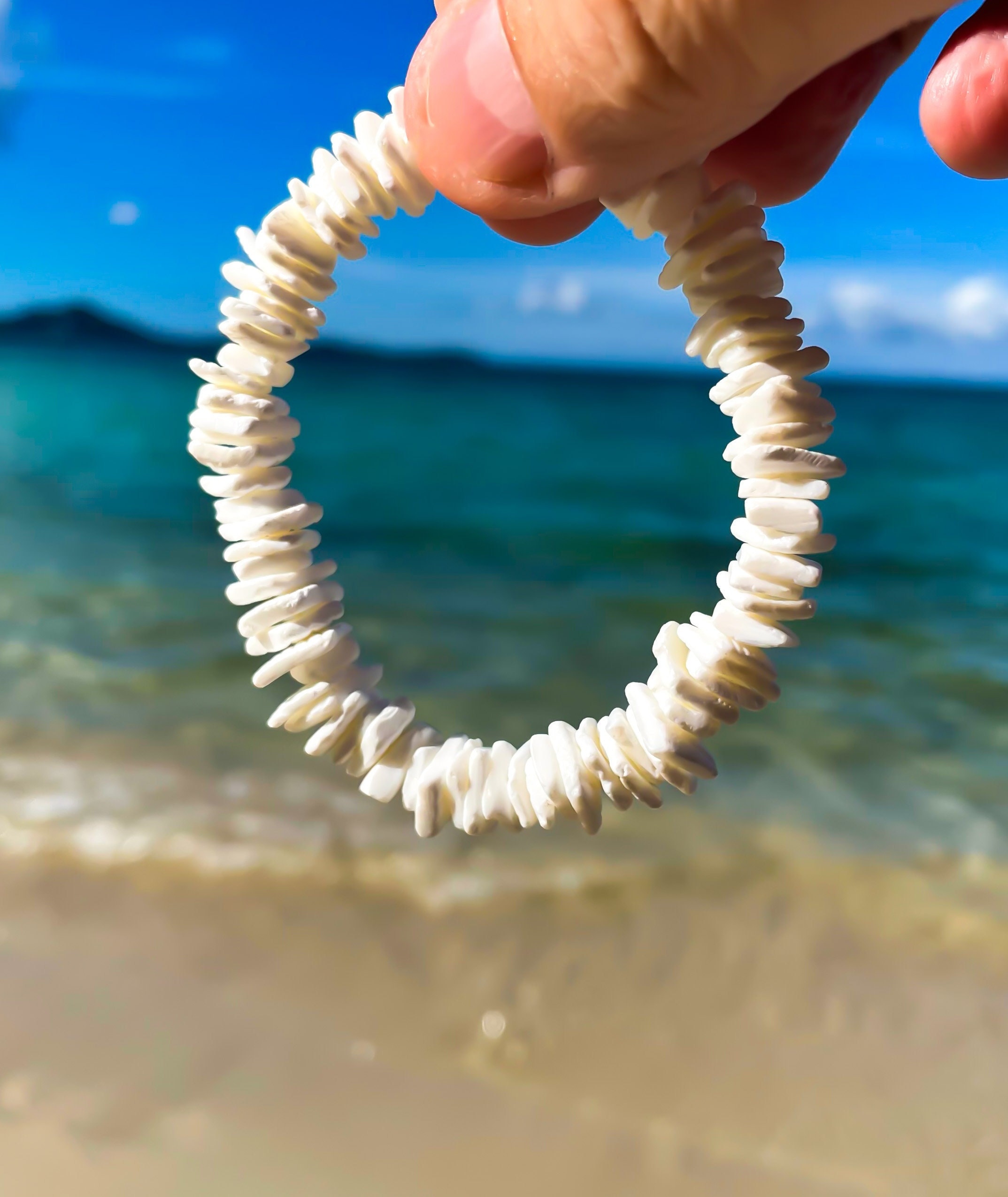 White clearance shell anklet