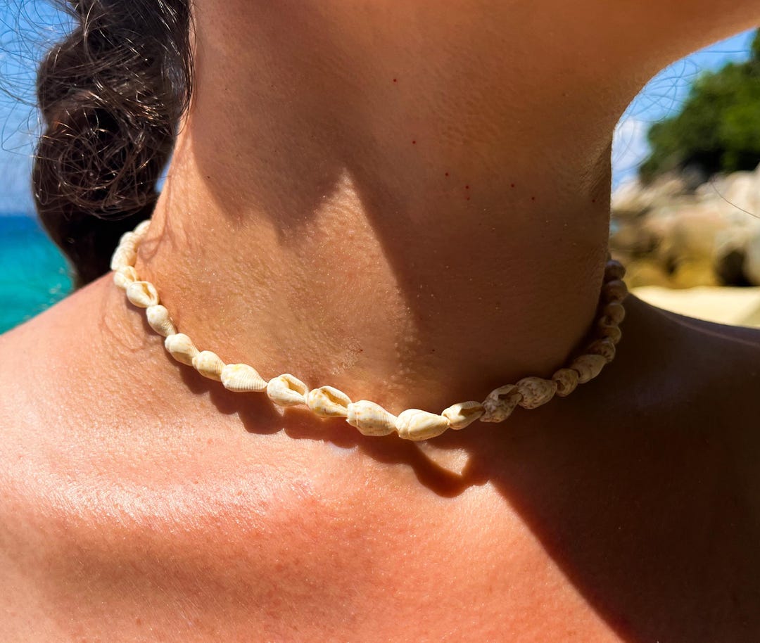 Conch Shell Where To Buy A Seashell Choker Rope Necklace