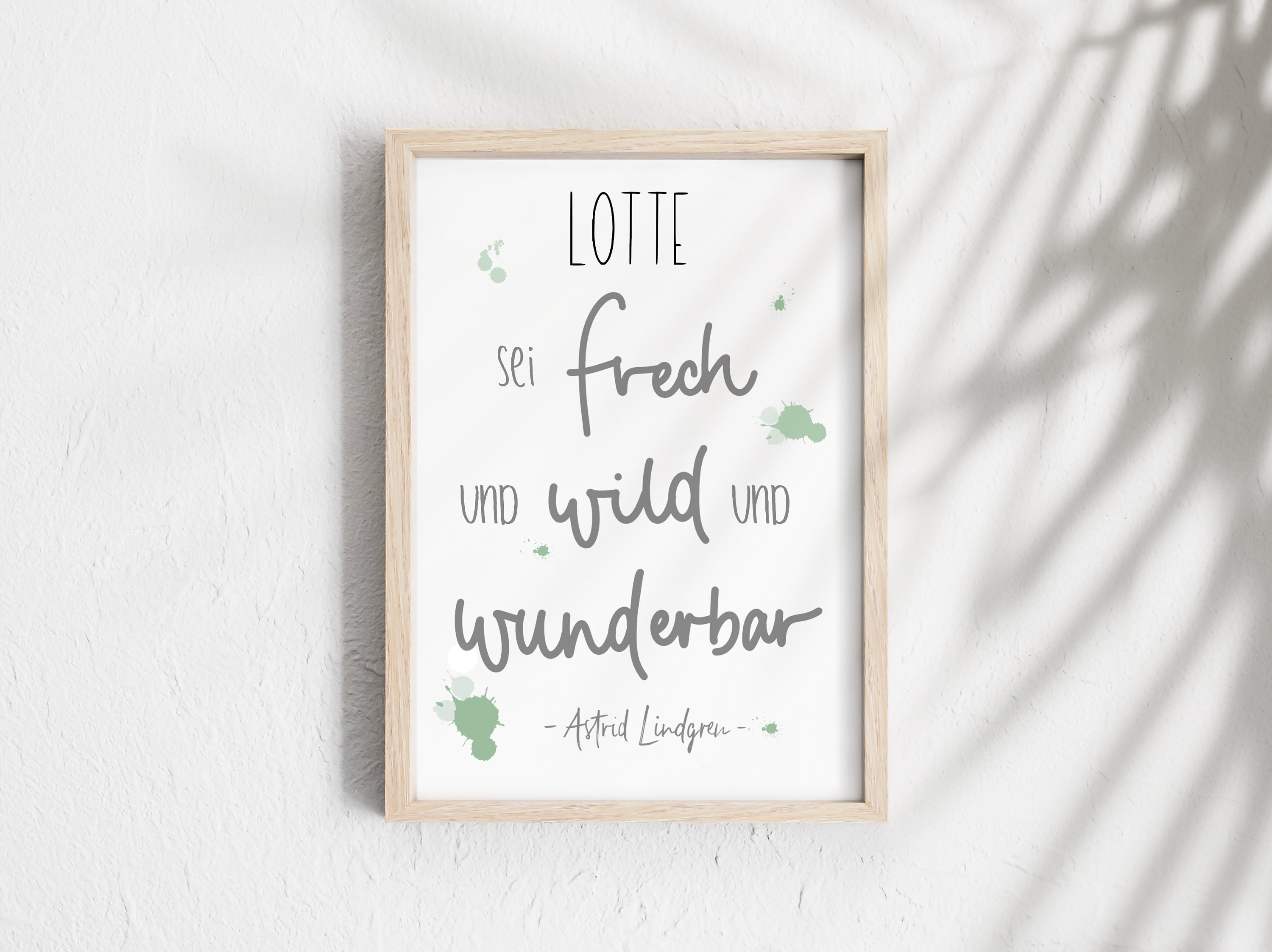 Imprimer Be Cheeky & Wild Wonderful , Impression d'art Personnalisée Affiche A4 Chambre d'enfant