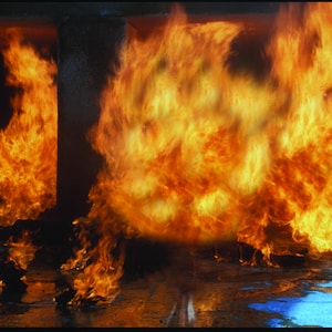 1/6th Scale TERMINATOR Fire Walk Away Ikea Detolf 15x15 Diorama Backdrop