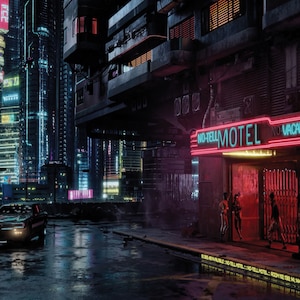 1/6th Scale Cyberpunk Dystopian Ikea Detolf 15x15 Diorama Backdrop