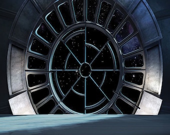 1/6th Scale STAR WARS Emperor&#39;s Throne Room Ikea Detolf 15x15 Diorama Backdrop
