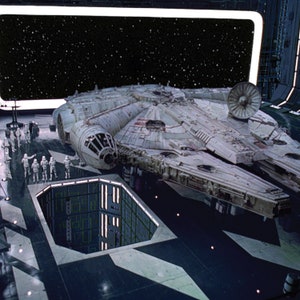 1/6th Scale STAR WARS Death Star Landing Bay Ikea Detolf 15x15 Diorama Backdrop
