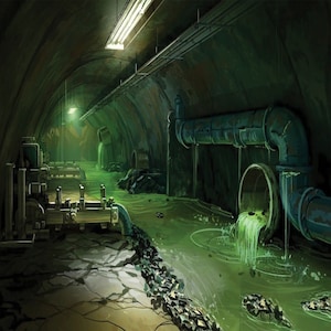 1/6th Scale TMNT Sewers Ikea Detolf 15x15 Diorama Backdrop