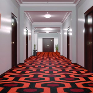 1/6th Scale THE SHINING Hotel Hallway Ikea Detolf 15x15 Diorama Backdrop
