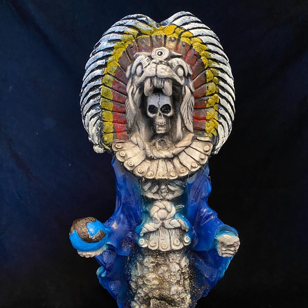Santa Muerte Mayan Blue