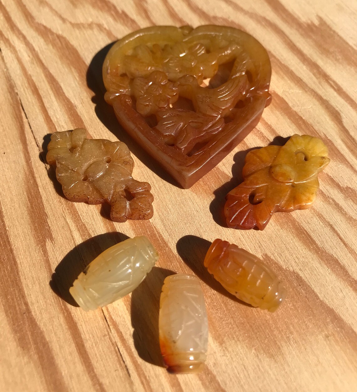 Carved Serpentine and Carnelian stone lot | Etsy