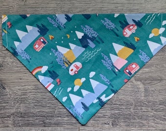 Bandana| Camping | Slip on Collar Bandana | Dog Bandana | Cat Bandana | Camping Dog Bandana | Camping Cat Bandana | Pet Bandana