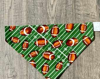Pet Bandana| Slip on Collar Bandana | Dog Bandana | Cat Bandana | Football Dog Bandana | Football Cat Bandana | Pet Bandana