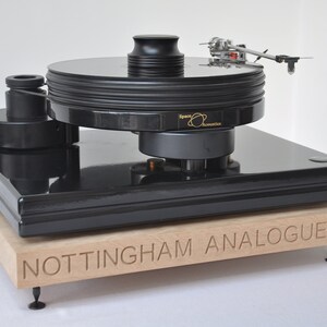 Personalised Solid Oak Turntable Levelling Isolation Plinth 45mm Thick ...
