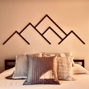 Mountain Wall Art Wood, Minimalist Mountain Wall Art, Living Room Wood Wall Art, Above Bed Wall Decor Rustic, Modern Mountain Art, Colorado