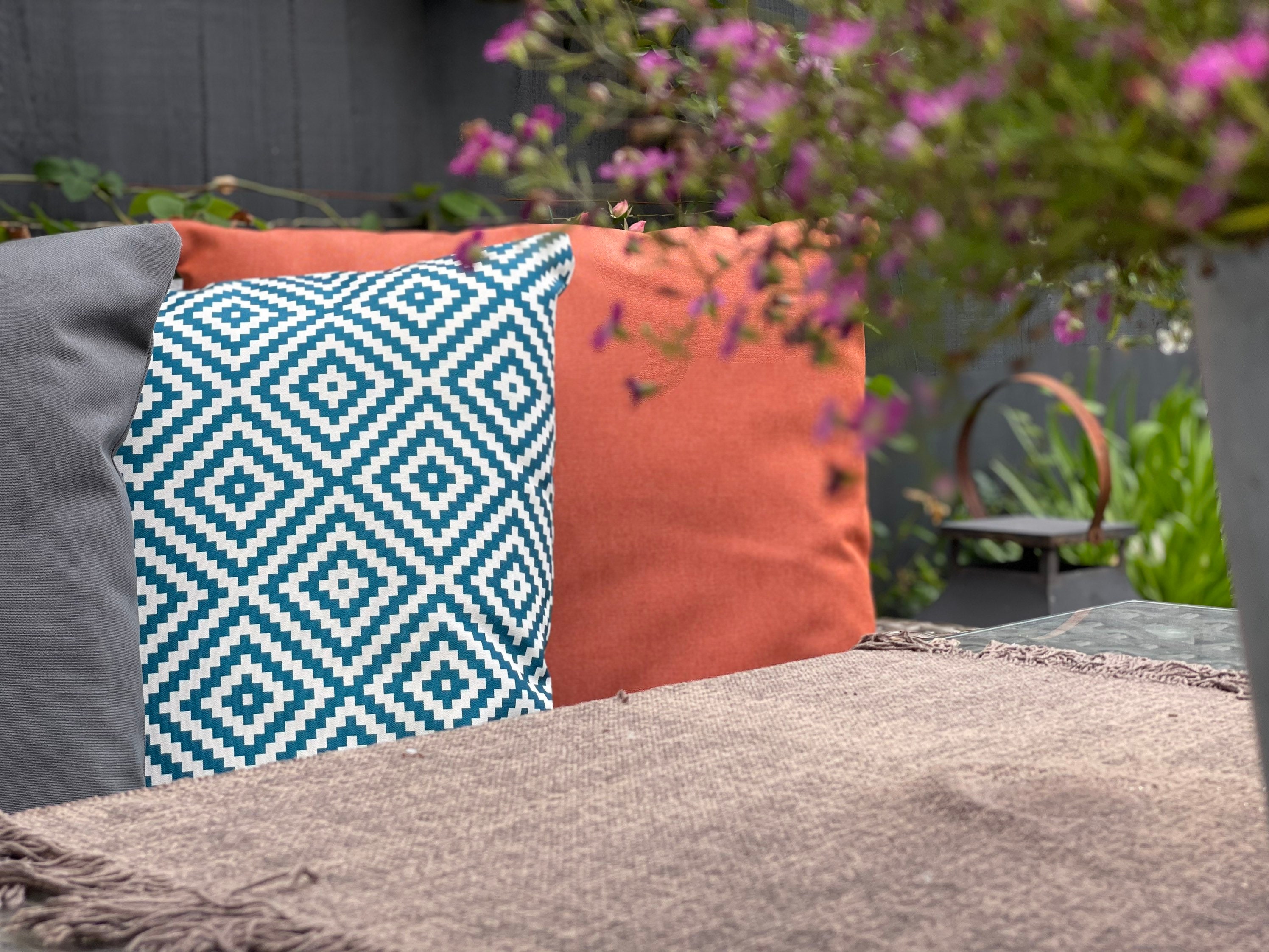 Outdoor Cushion Garden Decor Outdoor Dining Garden Etsy