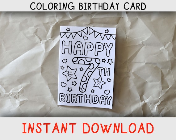 Seven year cheap old birthday
