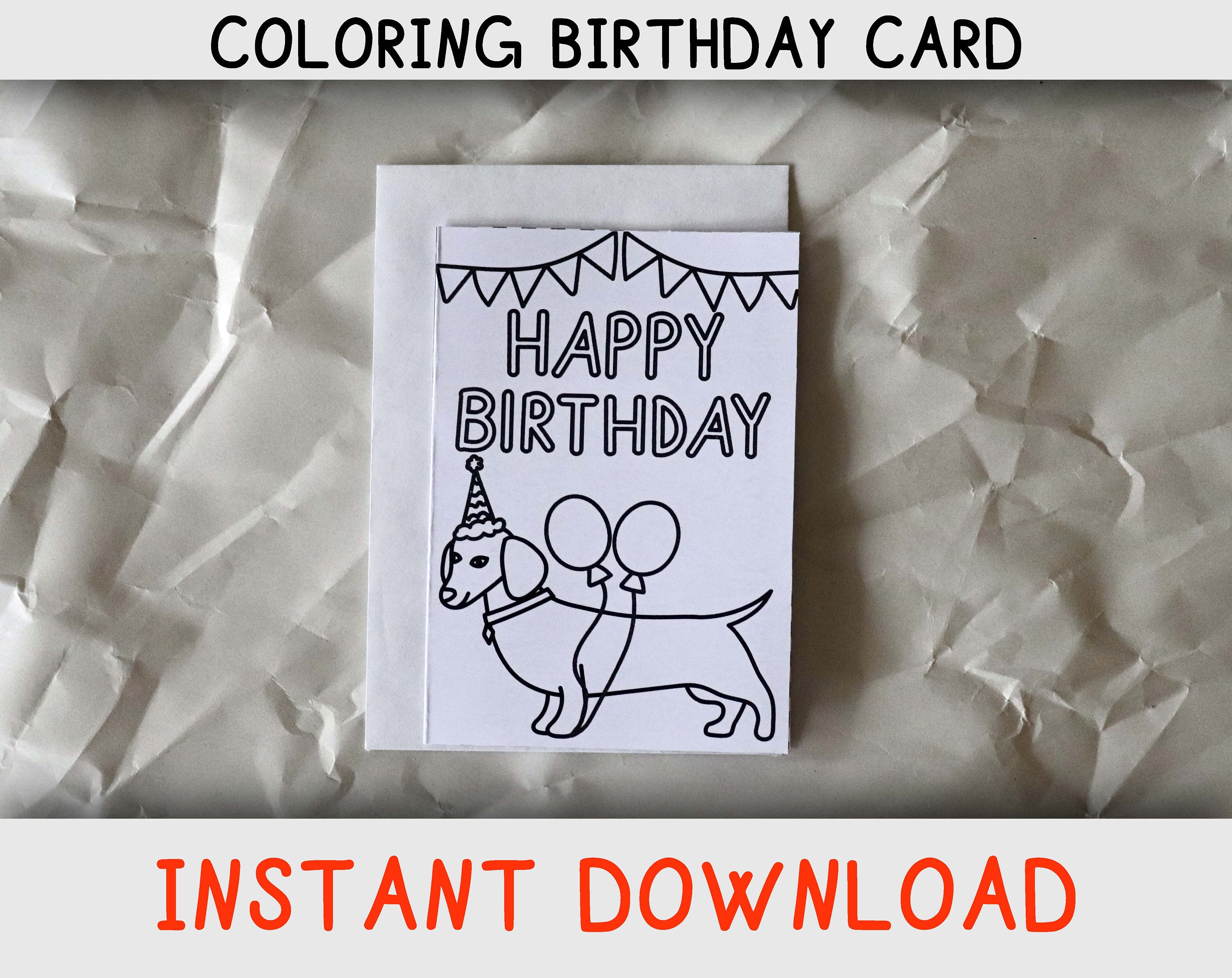 Personalised Dachshund Birthday Wrapping Paper – Dyefor