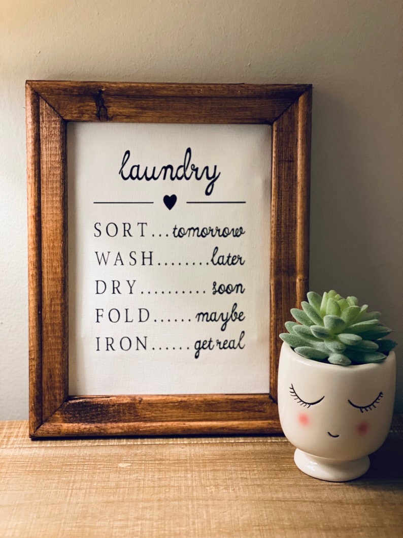 Laundry Room Decor 8x10 Canvas Etsy