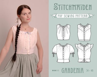 トップス 1900s Double Side Button Corset Cover 1900s Double Side Button Corset Cover トップス
