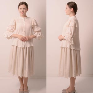 Snapdragon Blouse | EU 34-46 | PDF Sewing pattern | Instant download A4, US Letter, A0 pattern | 3 versions statement sleeve shirt afbeelding 7