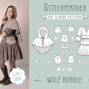 Wolf Bundle | EU 34-46 | PDF Sewing Pattern | Instant Download A4 ...
