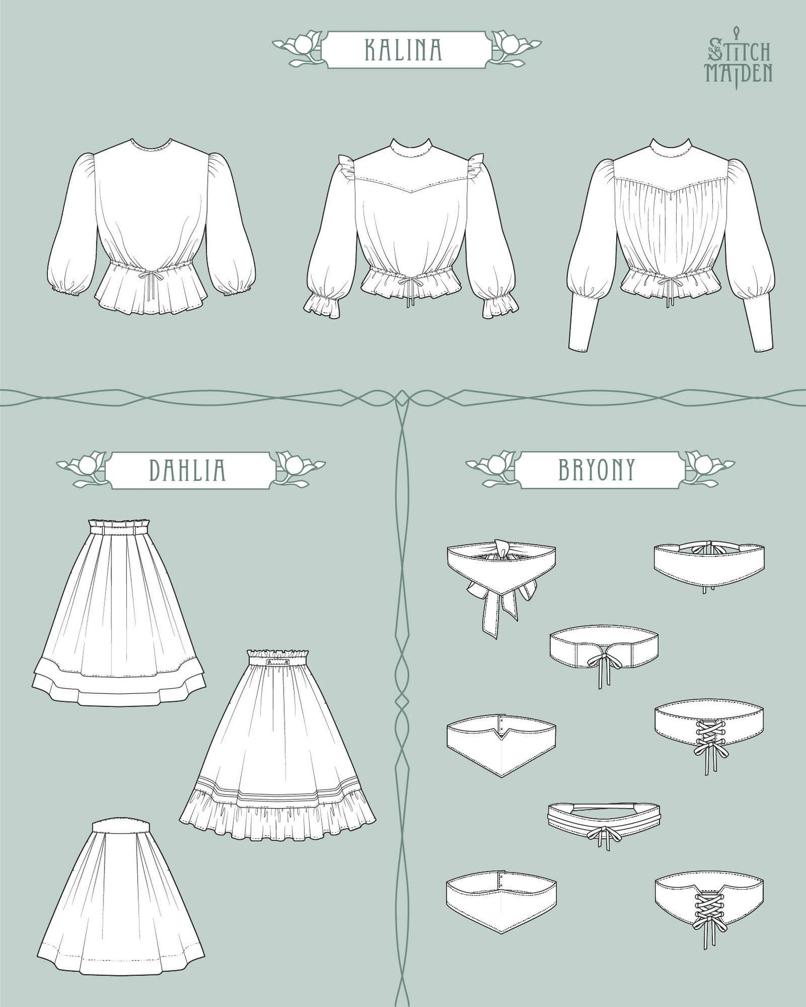 Gibson Bundle | EU 34-46 | PDF Sewing Pattern | Instant Download A4, US ...