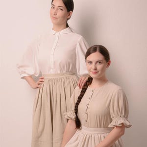Snapdragon Blouse | EU 34-46 | PDF Sewing pattern | Instant download A4, US Letter, A0 pattern | 3 versions statement sleeve shirt afbeelding 10